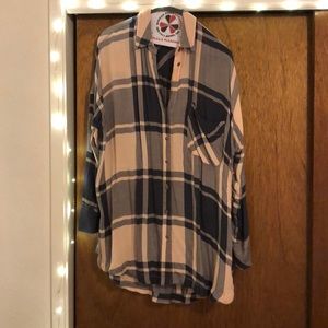 Free people Plaid Tunic